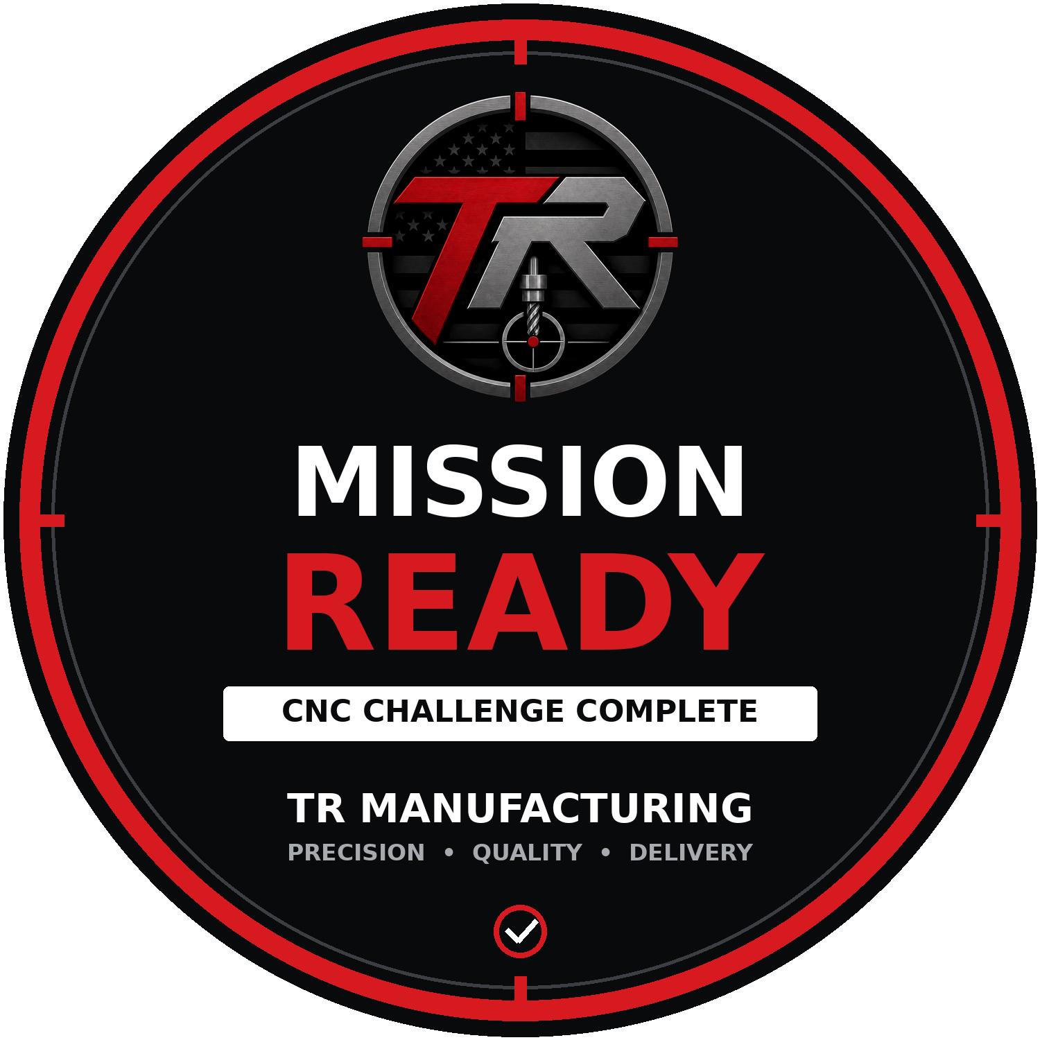 TR Manufacturing Mission Ready sticker